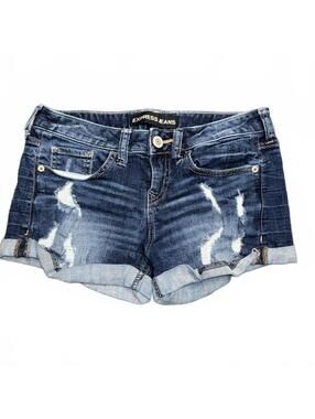 Express Denim Jean Short Shorts, sz 00